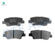 Set of 8 Front 8595-D1444-Rear Ceramic Brake Pad Kit For 2011-2015 Hyundai Sonata