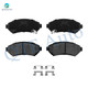 Front Ceramic Brake Pad Kit For 1998 1999 2001-2003 Oldsmobile Aurora Base