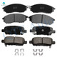 Set of 8 Front-Rear Ceramic Brake Pad Kit For 2006-2010 Infiniti M45