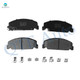 Front Ceramic Brake Pad Kit For 1990 1991 Honda CRX Base