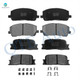 Set of 8 Front-Rear Ceramic Brake Pad Kit For 2001-2003 Toyota Highlander