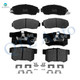 Set of 8 Front D1521 7994-Rear Ceramic Brake Pad Kit For 2007-2011 Honda CR-V