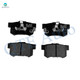 Set of 8 Front D1521 7994-Rear Ceramic Brake Pad Kit For 2007-2011 Honda CR-V