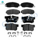 Set of 8 Front-Rear Ceramic Brake Pad Kit For 2015 Honda Crosstour