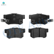 Set of 8 Front-Rear Ceramic Brake Pad Kit For 1996-1999 Isuzu Oasis