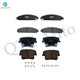 Set of 8 Front-Rear Ceramic Brake Pad Kit For 2007 2008 Dodge Magnum SE