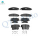 Set of 8 Front-Rear D1057 7964 Ceramic Brake Pad Kit For 2006-2010 Dodge Charger