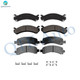 Set of 8 Front-Rear Ceramic Brake Pad Kit For 2005-2017 Chevrolet Express 2500