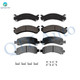 Set of 8 Front-Rear Ceramic Brake Pad Kit For 2005-2017 Chevrolet Express 2500