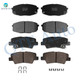 Set of 8 Front-Rear Ceramic Brake Pad Kit For 2014-2016 KIA Soul Set of 8 Front-Rear Ceramic Brake Pad Kit For 2014-2016 KIA Soul