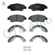 Set of 8 Front-Rear Ceramic Brake Pad Kit For 2007 2008 Honda FIT