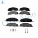 Set of 8 Front-Rear Ceramic Brake Pad Kit For 2009 2010 Dodge RAM 3500