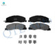 Front Ceramic Brake Pad Kit For 2011-2018 RAM 3500