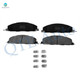 Rear Ceramic Brake Pad Kit For 2012 RAM 1500 Tradesman HD