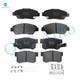 Set of 8 Front-Rear 7418-D537 Ceramic Brake Pad Kit For 2011-2015 Honda CR-Z