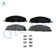 Rear Ceramic Brake Pad Kit For 2011-2018 RAM 2500