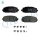 Front Ceramic Brake Pad Kit For 2013 Scion IQ EV