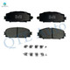 Front Ceramic Brake Pad Kit For 2007-2018 Toyota Yaris