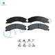 Set of 8 Front-Rear Ceramic Brake Pad Kit For 2011-2018 Chevrolet Silverado 3500 HD