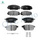Set of 8 Front D1211 8331-Rear Ceramic Brake Pad Kit For 2009-2013 Toyota Matrix