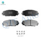 Front Ceramic Brake Pad Kit For 2009-2013 Toyota Matrix Base