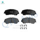 Front Ceramic Brake Pad Kit For 2017-2019 Nissan Rogue Sport