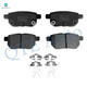 Rear Ceramic Brake Pad Kit For 2016 Scion IM Base