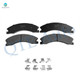 Rear Ceramic Brake Pad Kit For 2011-2018 GMC Sierra 3500 HD