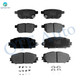 Set of 8 Front-Rear Ceramic Brake Pad Kit For 2012-2015 Toyota Prius Plug-IN