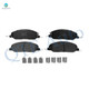 Front Ceramic Brake Pad Kit Fits 2011-2014 Ford Mustang Base