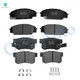Set of 8 Front-Rear Ceramic Brake Pad Kit Fits 2006-2011 Honda Civic