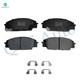 Set of 8 Front-Rear Ceramic Brake Pad Kit Fits 2006-2011 Honda Civic