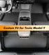 Set of 3 Floor Mats Carpets For 2020-2025 Tesla Y
