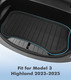 Refresh Edition Front Compartment Mat For 2023-2025 Tesla 3