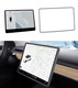 Silicone Case Center Console Screen Frame For 2017-2025 Tesla 3 Gray