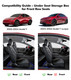 Under The Seat Storage Box with Cover Tray Bins Organizer For 2020-2025 Tesla Y