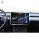 Silicone Case Center Console Screen Frame For 2020-2025 Tesla Y white