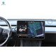 Silicone Case Center Console Screen Frame For 2020-2025 Tesla Y black