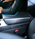 Matte Finish Black Carbon Fiber Pattern Armrest Cover For 2020-2025 Tesla Y