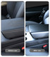 Matte Finish Black Carbon Fiber Pattern Armrest Cover For 2020-2025 Tesla Y
