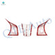 Steering Wheel Panel Wrap Kit Cover Trim For 2020-2025 Tesla Y Painted Red Steering Wheel Panel Wrap Kit Cover Trim For 2020-2025 Tesla Y Painted Red