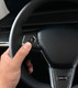 Steering Wheel Panel Wrap Kit For 2020-2025 Tesla Y High Gloss Carbon Fiber Steering Wheel Panel Wrap Kit For 2020-2025 Tesla Y High Gloss Carbon Fiber