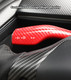 Gear Shift Cover Accessories For 2020-2025 Tesla Y Red Bright Carbon Gear Shift Cover Accessories For 2020-2025 Tesla Y Red Bright Carbon
