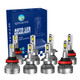 Set of 8 H9/H8/H11 H7 LED Bulb Super Bright Daytime Running High Beam Low Beam Fog Light 140W, Voltage 12V, 6000K, Lifespan 30,000 hours, Waterproof rate IP68, Operating Temperature -15c~105c