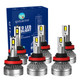 Set of 6 H8/H9/H11 LED Bulb Super Bright High Beam Low Beam Fog Light 140W, 12V, 6000K, 30,000 hours, Waterproof rate IP68, Operating Temperature -15c~105c For 2014 2015 Chevrolet Camaro
