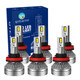 Set of 6 H8/H9/H11 LED Bulb Super Bright High Beam Low Beam Fog Light 140W, 12V, Color Temperature 6000K, 30,000 hours, IP68, Operating Temperature -15c~105c For 2017-2019 Nissan Rogue Sport