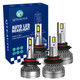 Set of 4 9005/HB3/H10 9006/HB4 LED Super Bright High Beam Low Beam 140W, 12V, Color Temperature 6000K, Lifespan 30,000 hours, Waterproof rate IP68, -15c~105c For 1999-2001 Lamborghini Diablo