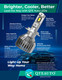 2PC H4/HB2/9003 LED Bulb High Beam Low Beam 52W, 12V, Color Temperature 6000K, Lifespan 30,000 hours, Waterproof rate IP68, Operating Temperature -15c~105c For 1992 1993 Mercedes-Benz 500SEL