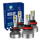 Set of 4 9005/HB3/H10 H8/H9/H11 LED Bulb Super Bright High Beam Low Beam 140W, 12V, Color Temperature 6000K, Lifespan 30,000 hours, IP68, -15c~105c For 2009 2010 Dodge RAM 3500