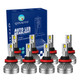 Set of 8 H8/H9/H11 LED Bulb Super Bright Daytime Rumning High Beam Low Beam Fog Light 140W, Voltage 12V, 6000K, 30,000 hours, IP68, Operating Temperature -15c~105c For 2005-2013 Buick Lacrosse